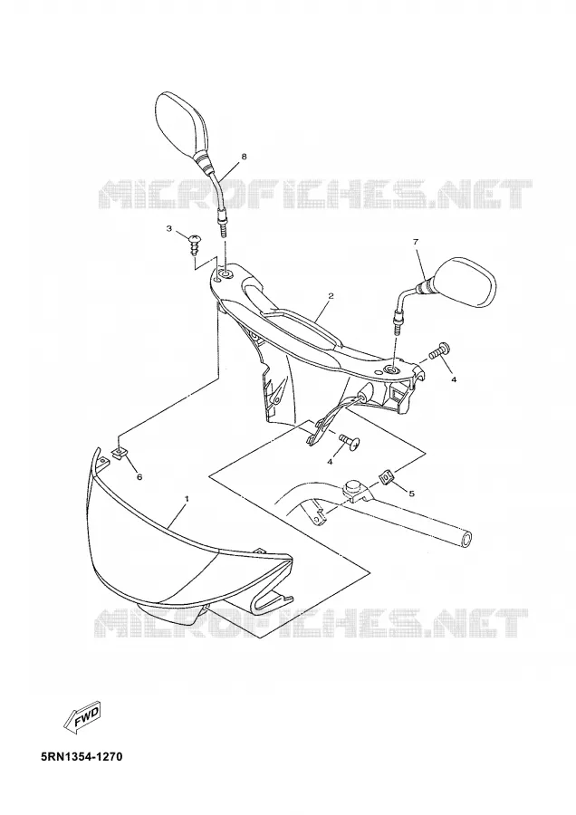 COVER 1 Yamaha SCOOTER 50 2002 YN  YN50ALPINESTARS