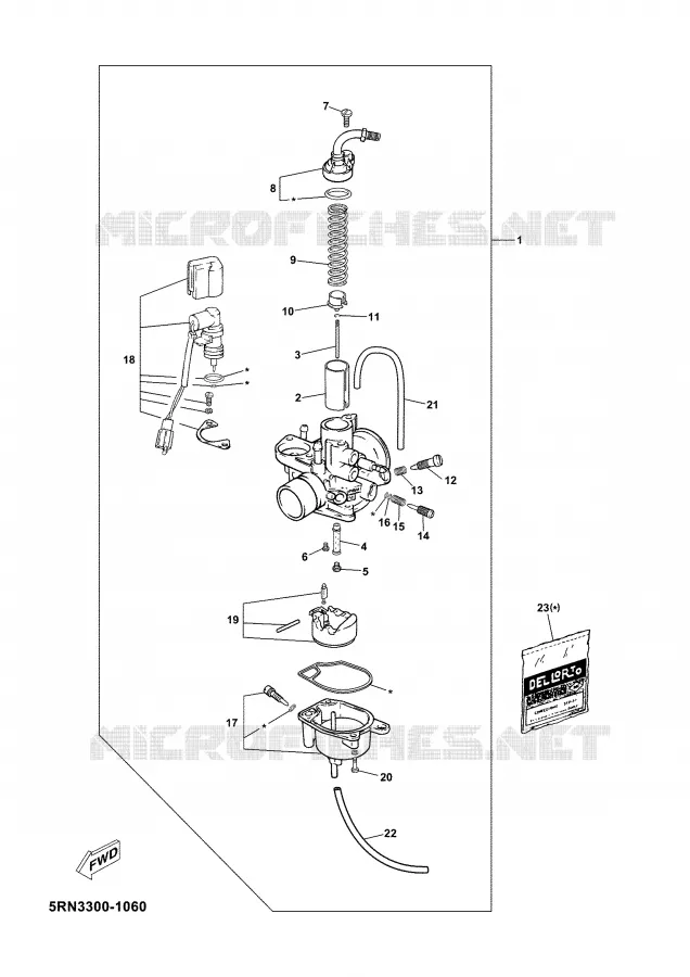 CARBURETOR Yamaha SCOOTER 50 2002 YN  YN50ALPINESTARS