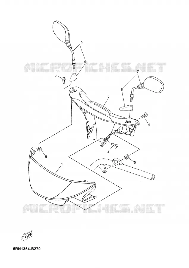 COVER 1 Yamaha SCOOTER 50 2003 NEOS  YN50M