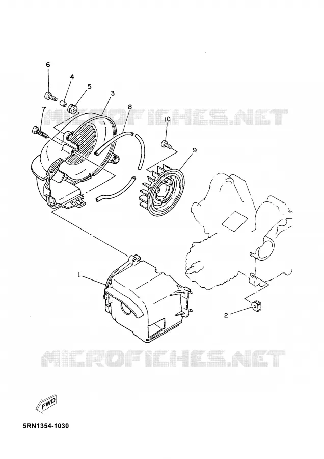 AIR SHROUD & FAN Yamaha SCOOTER 50 2006 NEO'S  YN50M