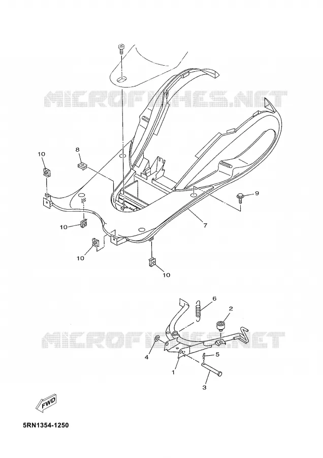 STAND / FOOTREST Yamaha SCOOTER 50 2006 NEO'S  YN50M