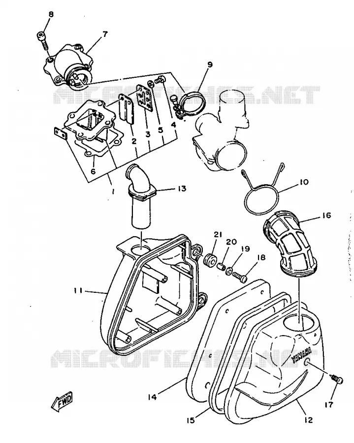 INTAKE Yamaha SCOOTER 50 1997 NEOS  YN50R