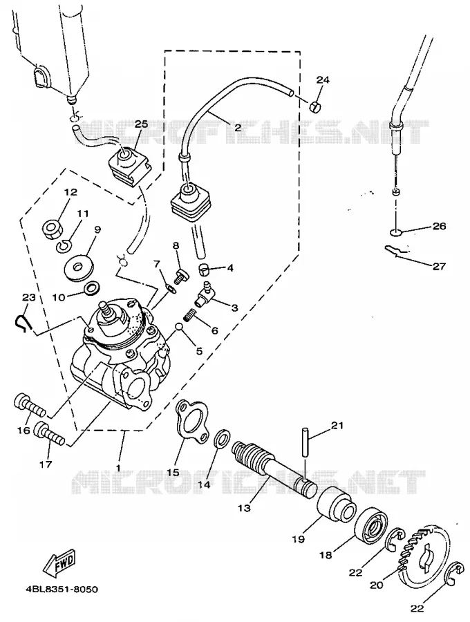 OIL PUMP Yamaha MOTO 125 1998 DTR  DT125R