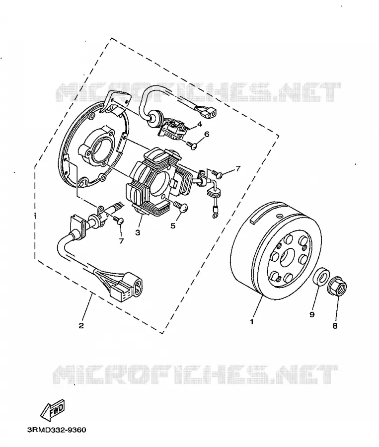 IGNITION Yamaha MOTO 125 1999 DTR  DT125R