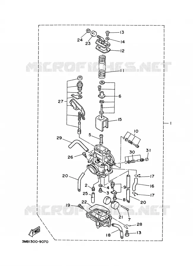CARBURETOR Yamaha MOTO 125 2000 DTR  DT125R