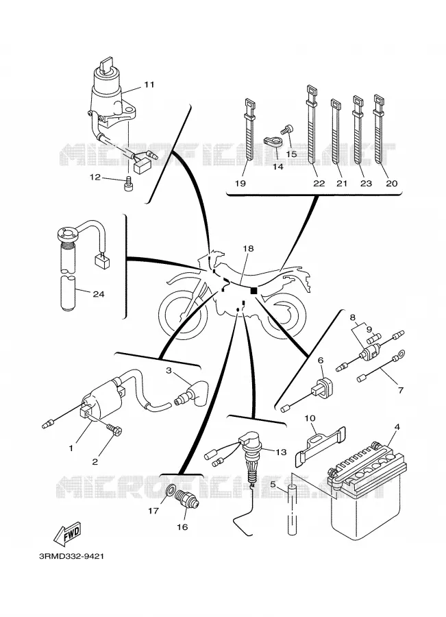 ELECTRICAL 1 Yamaha MOTO 125 2000 DTR  DT125R