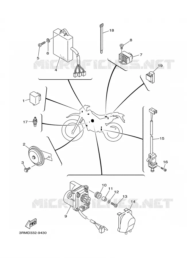 ELECTRICAL 2 Yamaha MOTO 125 2000 DTR  DT125R