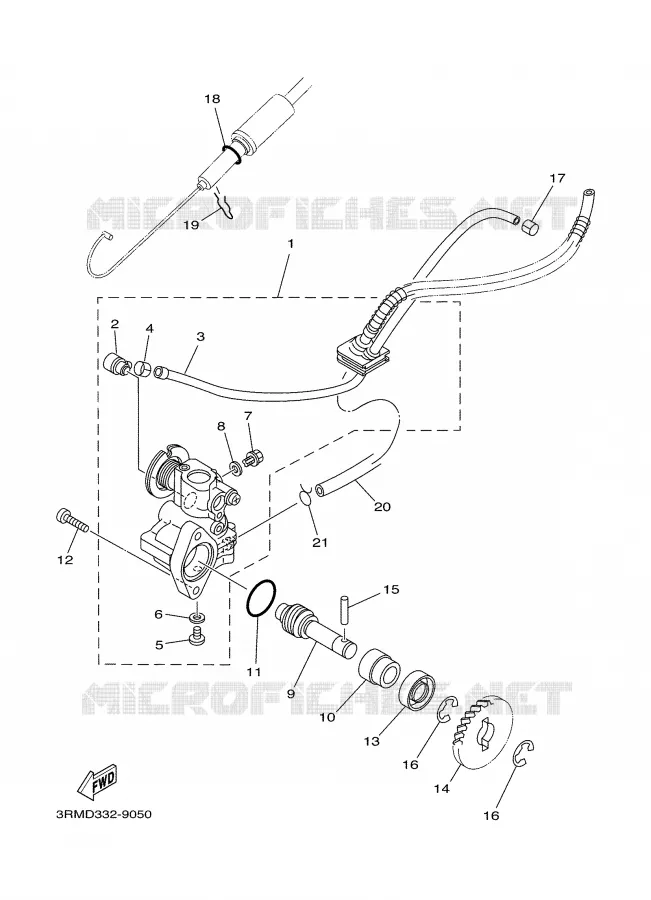 OIL PUMP Yamaha MOTO 125 2000 DTR  DT125R
