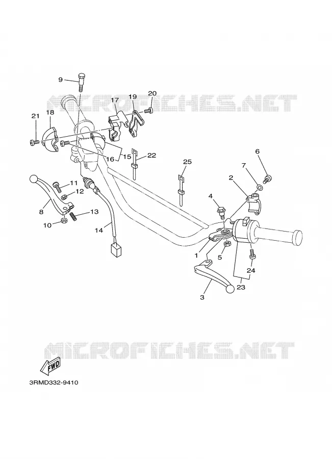 SWITCH / LEVER Yamaha MOTO 125 2002 DTR  DT125R