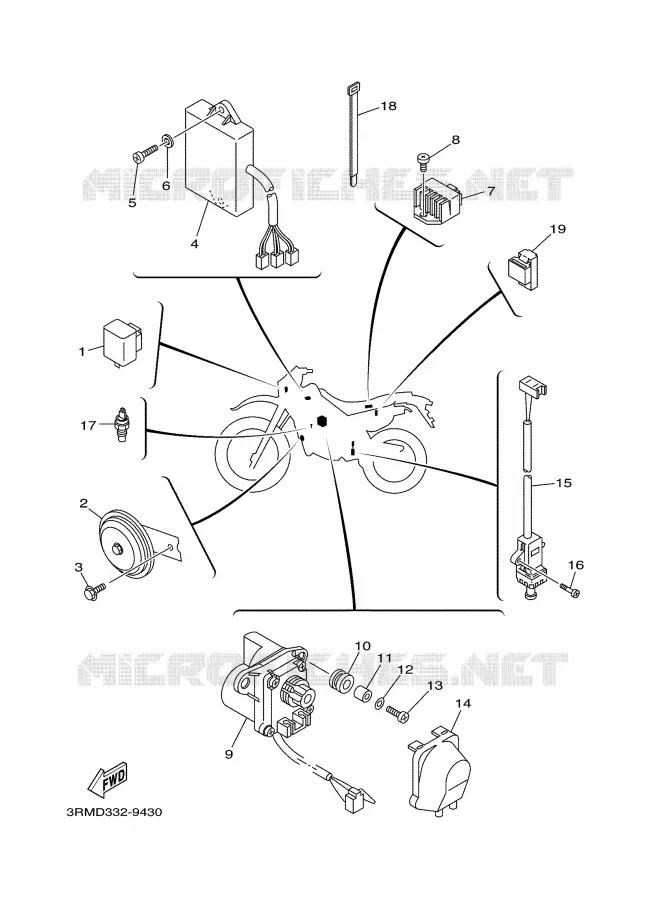 ELECTRICAL 2 Yamaha MOTO 125 2002 DTR  DT125R