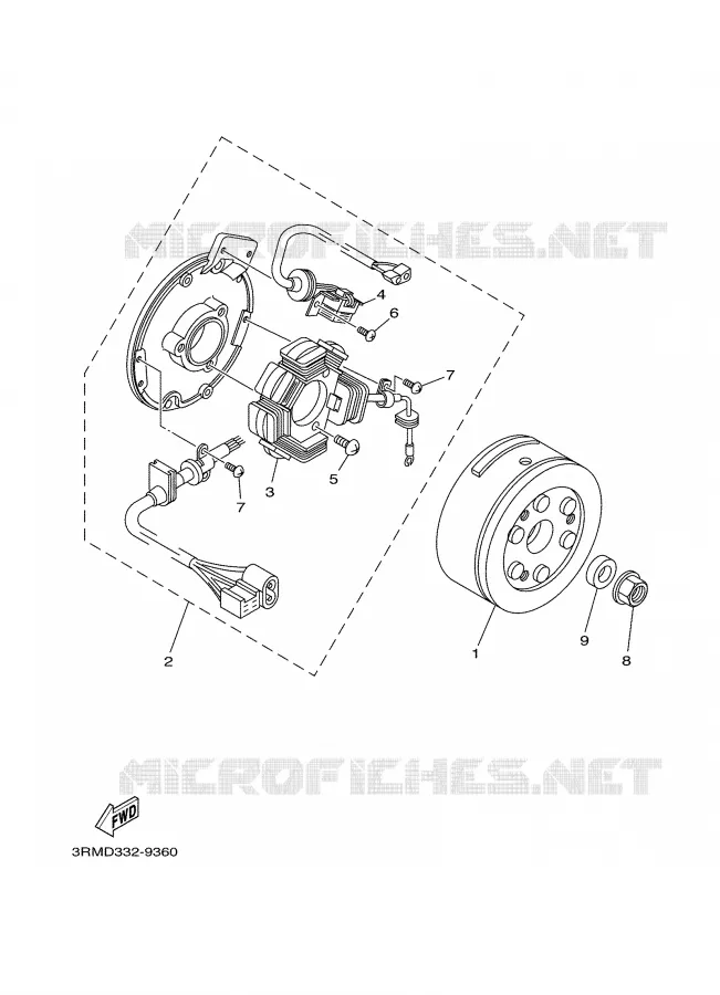IGNITION Yamaha MOTO 125 2002 DTR  DT125R