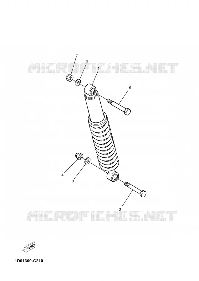REAR SHOCK ABSORBER Yamaha MOTO 125 2004 DTR  DT125R