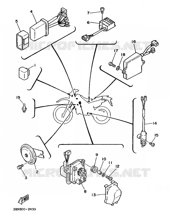 ELECTRICAL 2 Yamaha MOTO 125 1988 DTR  DT125R (15.0PS)