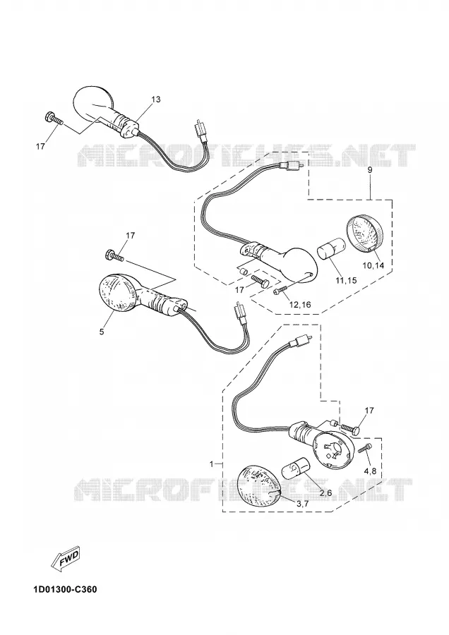 INDICATOR Yamaha MOTO 125 2005 DTRE  DT125RE