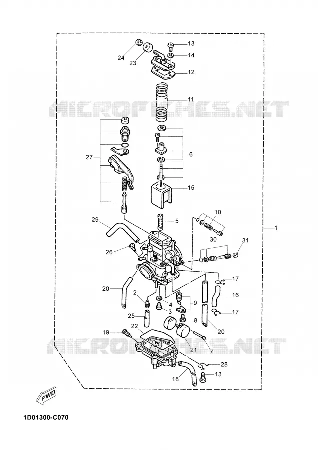 CARBURETOR Yamaha MOTO 125 2006 DTRE  DT125RE