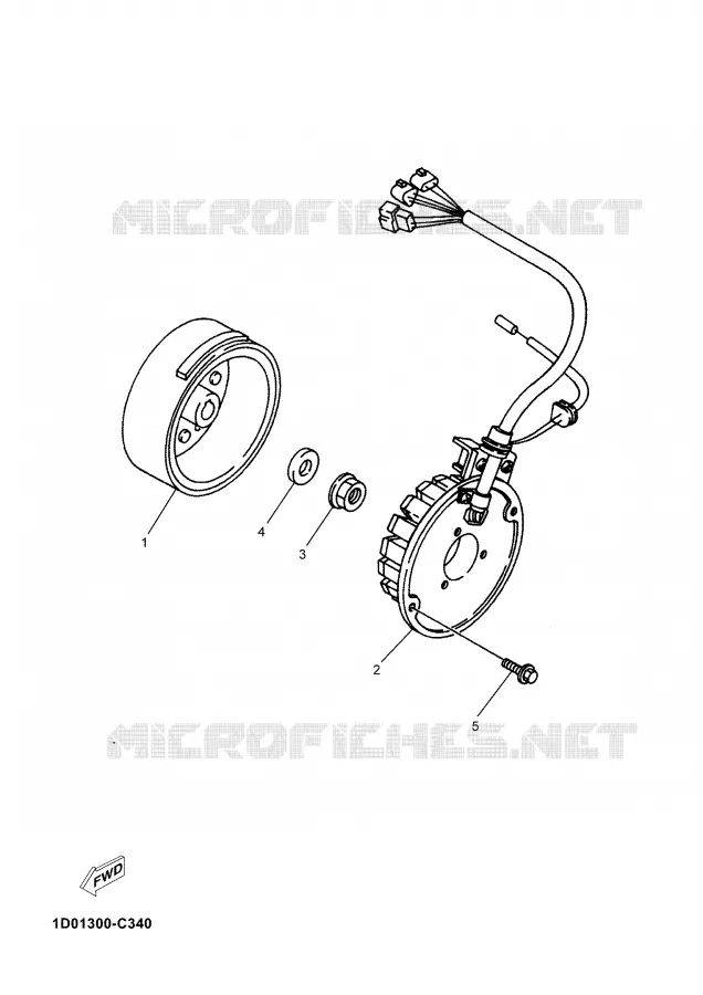 IGNITION Yamaha MOTO 125 2006 DTRE  DT125RE