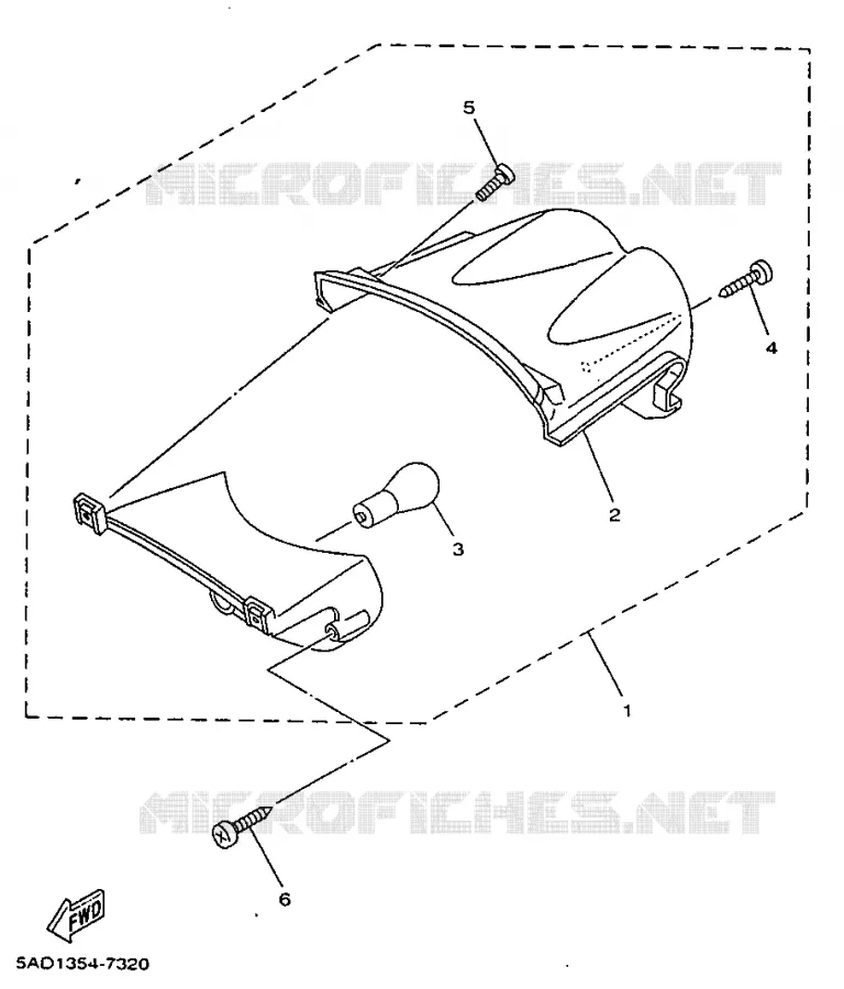 TAIL LIGHT Yamaha SCOOTER 50 1997 NEOS  YN50R