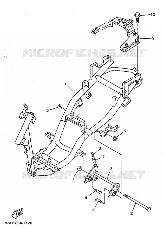FRAME Yamaha SCOOTER 50 1997 NEOS  YN50R