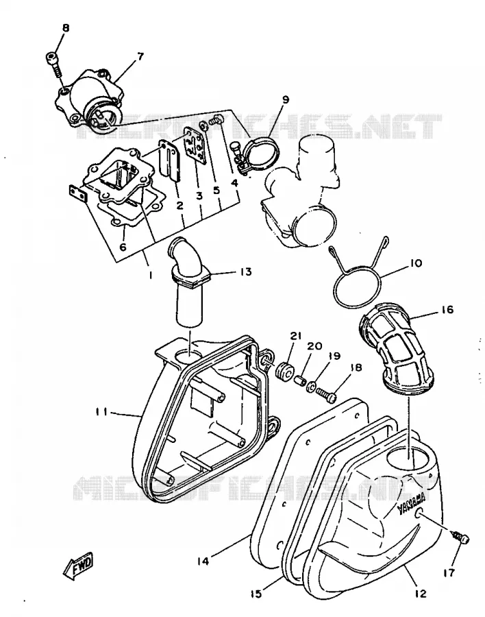 INTAKE Yamaha SCOOTER 50 1997 NEOS  YN50R