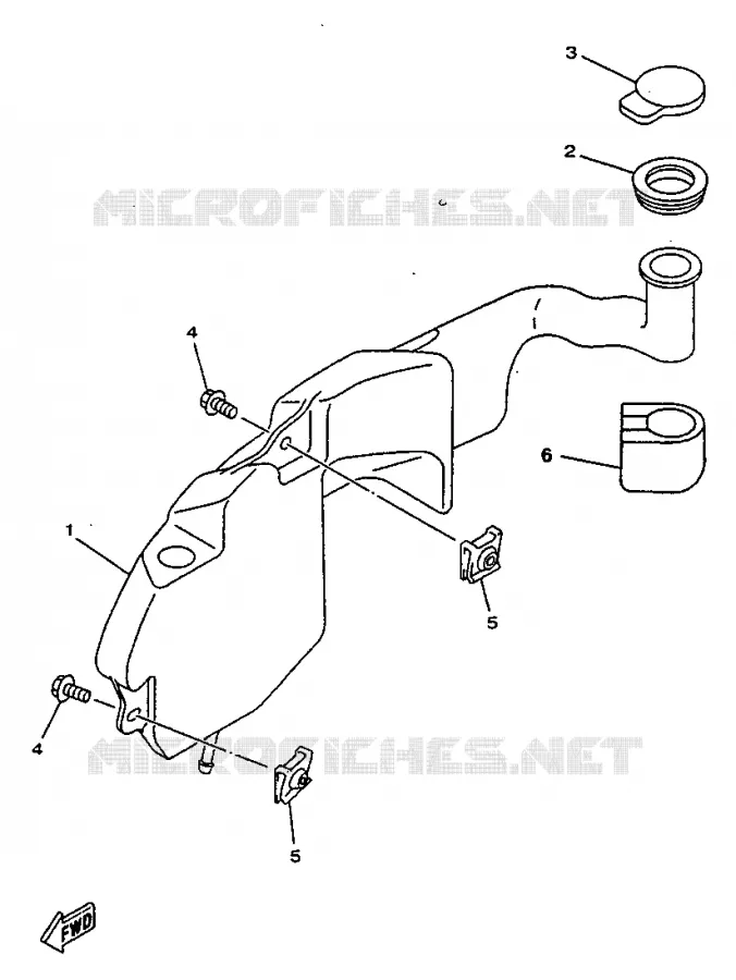 OIL TANK Yamaha SCOOTER 50 1997 NEOS  YN50R