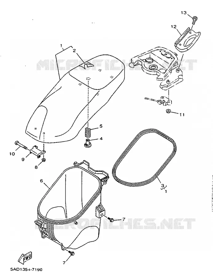 SEAT Yamaha SCOOTER 50 1997 NEOS  YN50R