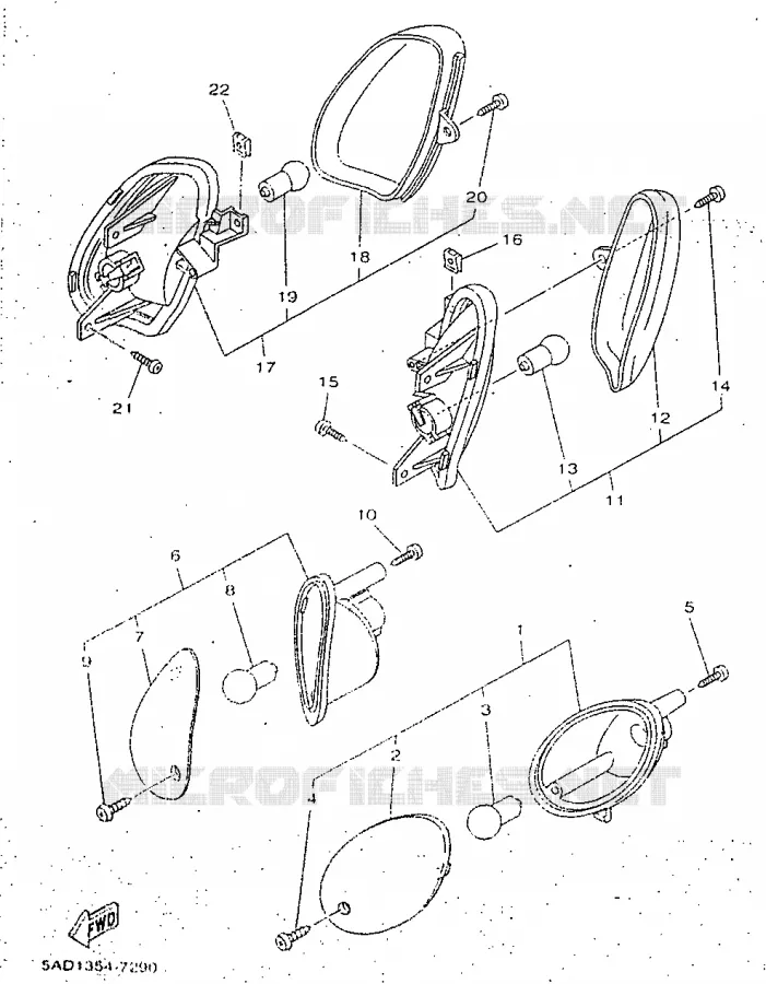 INDICATOR Yamaha SCOOTER 50 1998 NEOS  YN50R