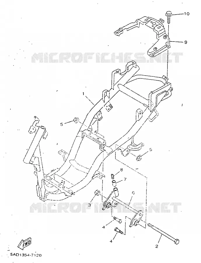 FRAME Yamaha SCOOTER 50 1998 NEOS  YN50R