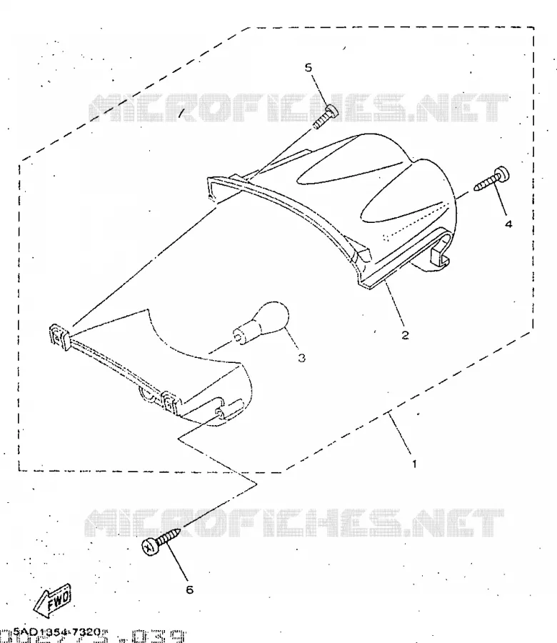 TAIL LIGHT Yamaha SCOOTER 50 1998 NEOS  YN50R