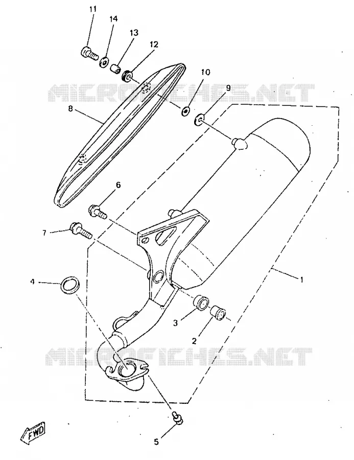 EXHAUST Yamaha SCOOTER 50 1998 NEOS  YN50R