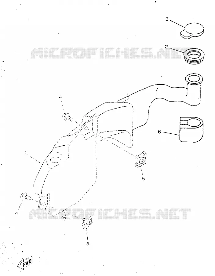 OIL TANK Yamaha SCOOTER 50 1998 NEOS  YN50R