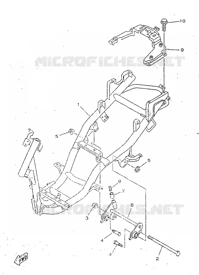FRAME Yamaha SCOOTER 50 1998 NEOS  YN50R