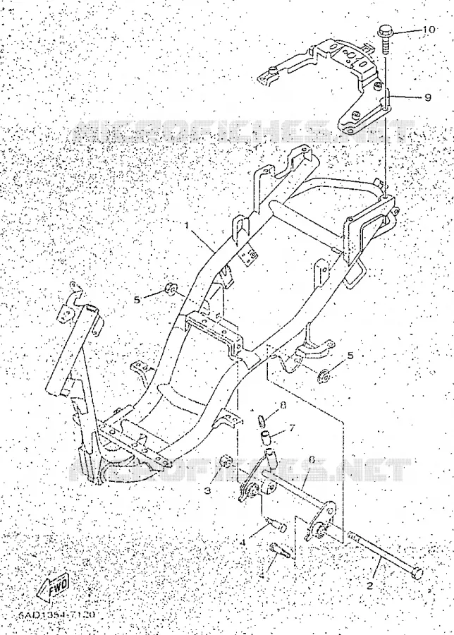 FRAME Yamaha SCOOTER 50 1998 NEOS  YN50R
