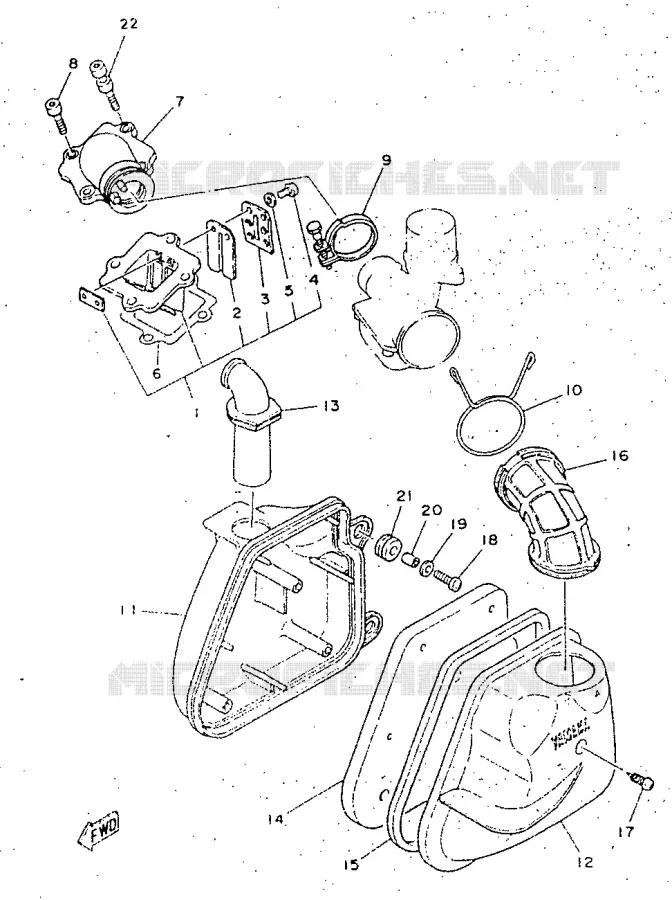 INTAKE Yamaha SCOOTER 50 1998 NEOS  YN50R