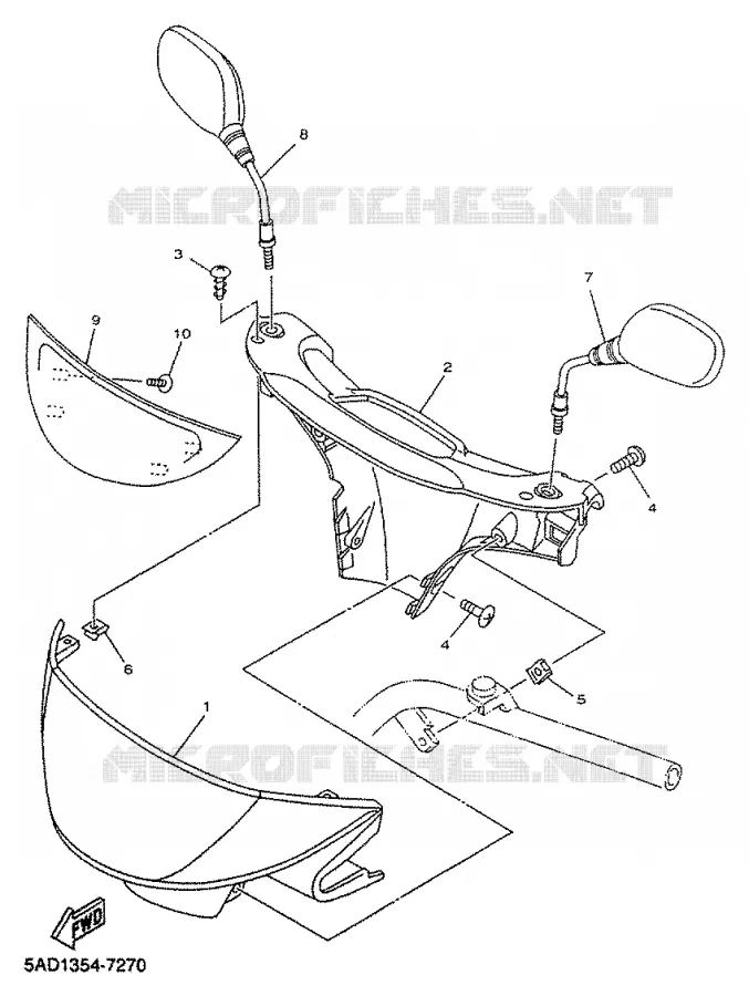 COVER 1 Yamaha SCOOTER 50 2000 NEOS  YN50R