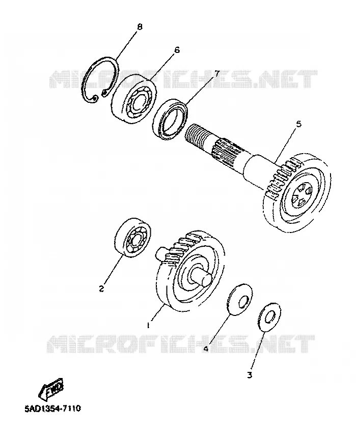 TRANSMISSION Yamaha SCOOTER 50 2001 NEOS  YN50R