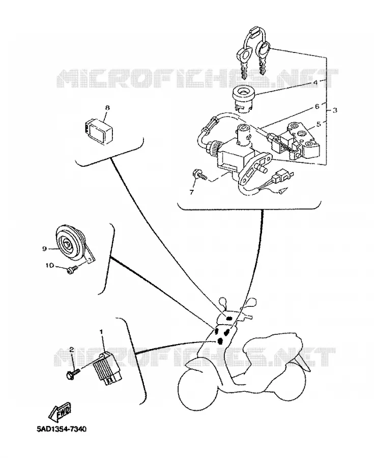 ELECTRICAL 1 Yamaha SCOOTER 50 2001 NEOS  YN50R