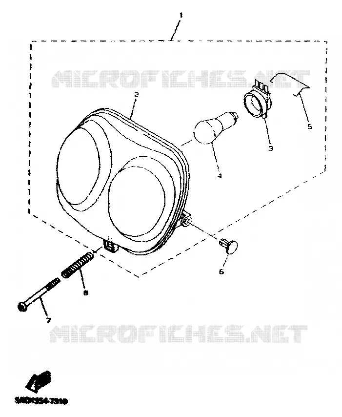 HEADLIGHT Yamaha SCOOTER 50 2001 NEOS  YN50R