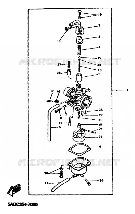 CARBURETOR Yamaha SCOOTER 50 2001 NEOS  YN50R NEO'S 50