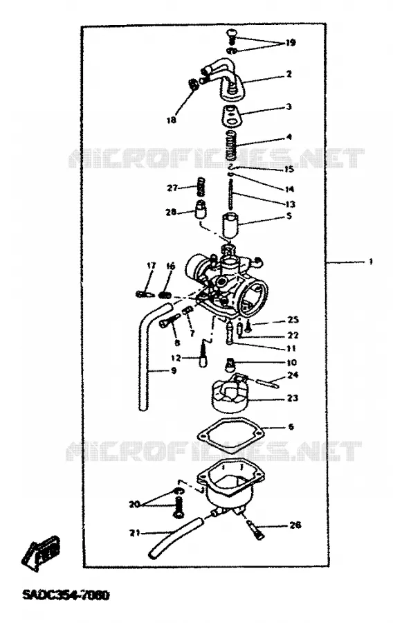 CARBURETOR Yamaha SCOOTER 50 2001 NEOS  YN50R NEO'S 50