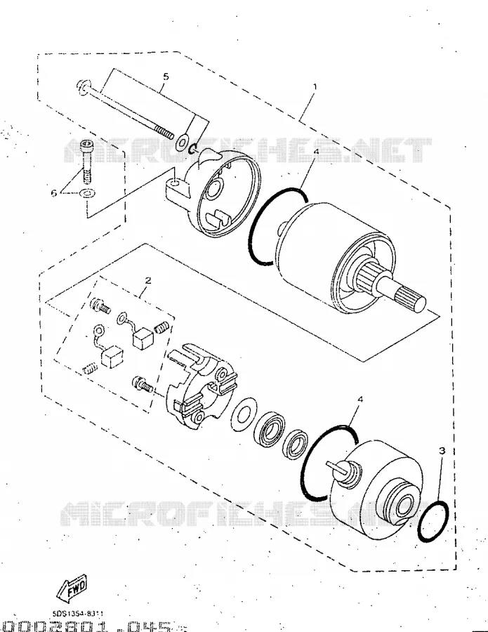 STARTER MOTOR Yamaha SCOOTER 125 1999 MAJESTY  YP125