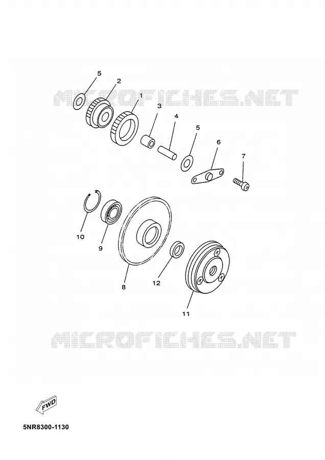 STARTER MOTOR Yamaha SCOOTER 125 2003 MAJESTY  YP125E