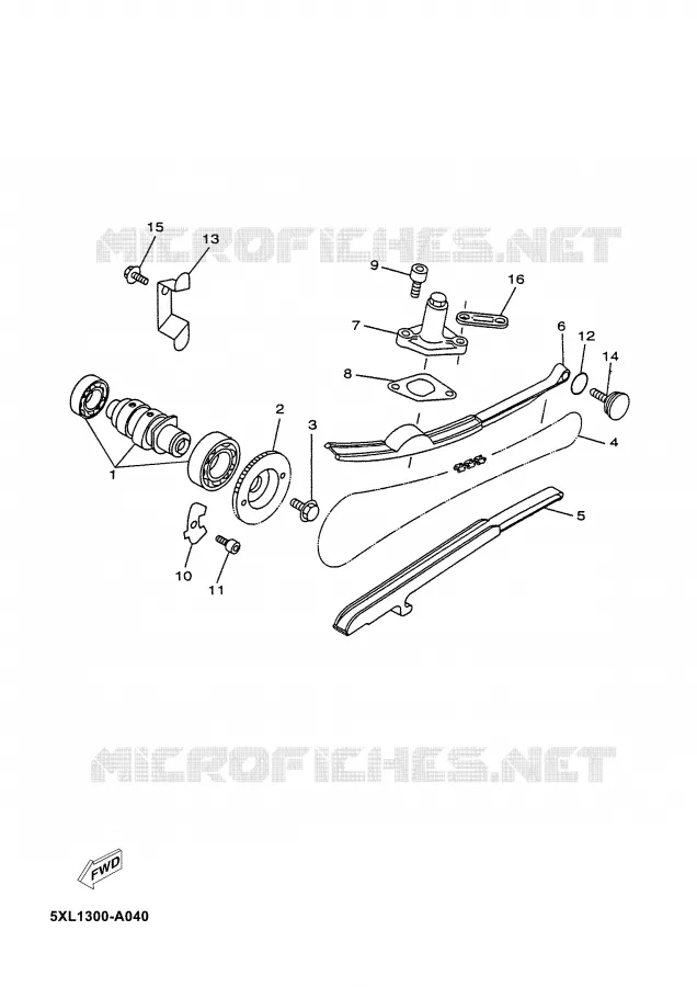 CAMSHAFT / TIMING CHAIN Yamaha SCOOTER 125 2008 MAJESTY  YP125E