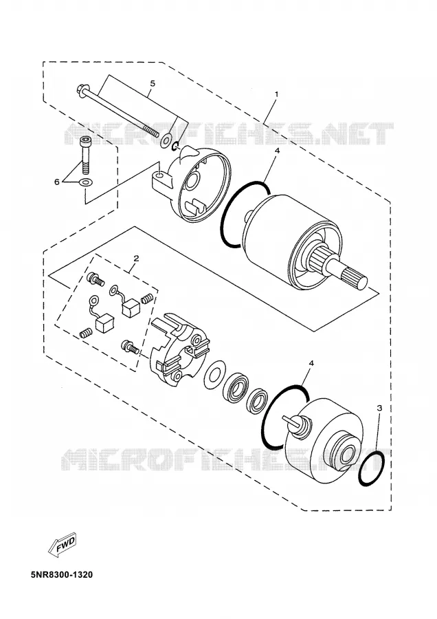 STARTER MOTOR Yamaha SCOOTER 125 2009 MAJESTY  YP125E