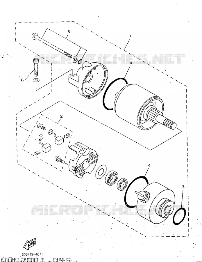 STARTER MOTOR Yamaha SCOOTER 125 1998 MAJESTY  YP125R