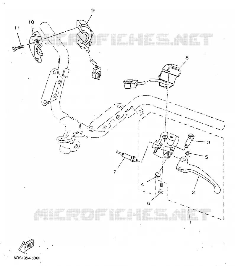 SWITCH / LEVER Yamaha SCOOTER 125 1998 MAJESTY  YP125R