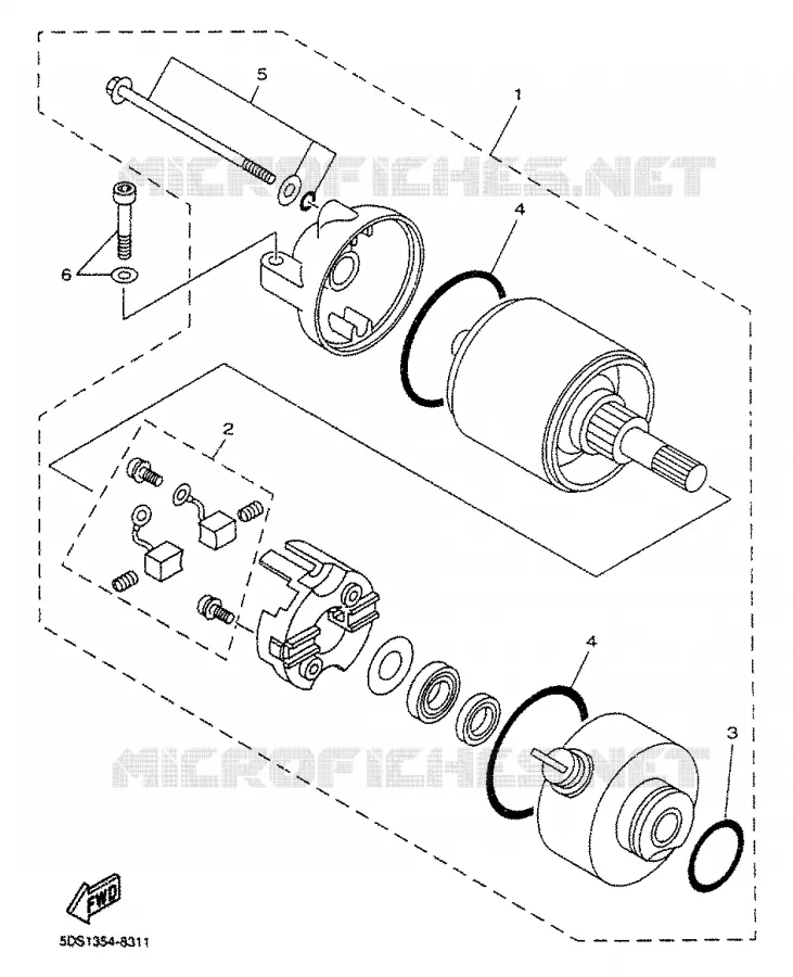 STARTER MOTOR Yamaha SCOOTER 125 2000 MAJESTY  YP125R