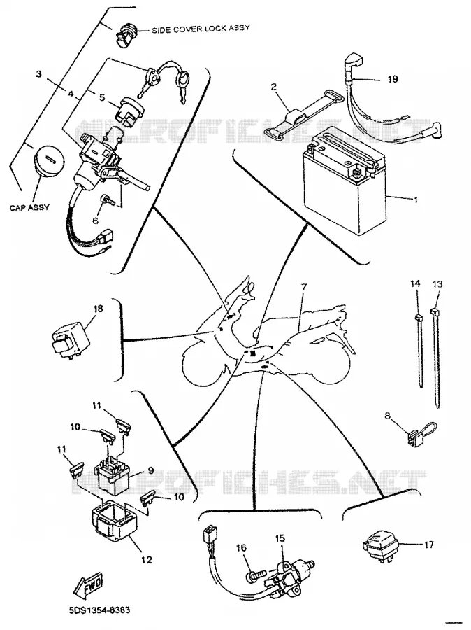 ELECTRICAL 2 Yamaha SCOOTER 125 2000 MAJESTY  YP125R