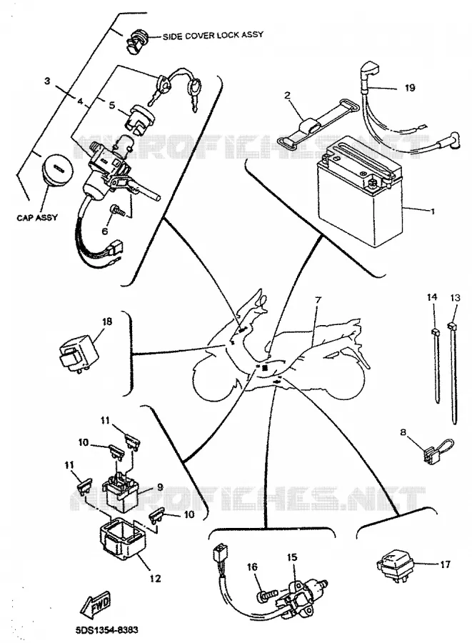 ELECTRICAL 2 Yamaha SCOOTER 125 2000 MAJESTY  YP125R