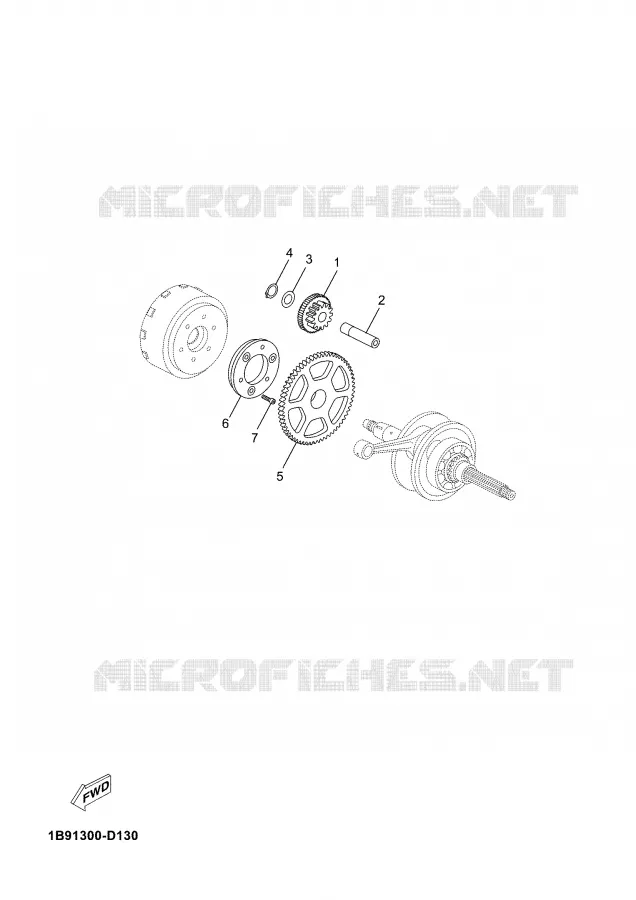 STARTER MOTOR Yamaha SCOOTER 125 2007 XMAX  YP125R