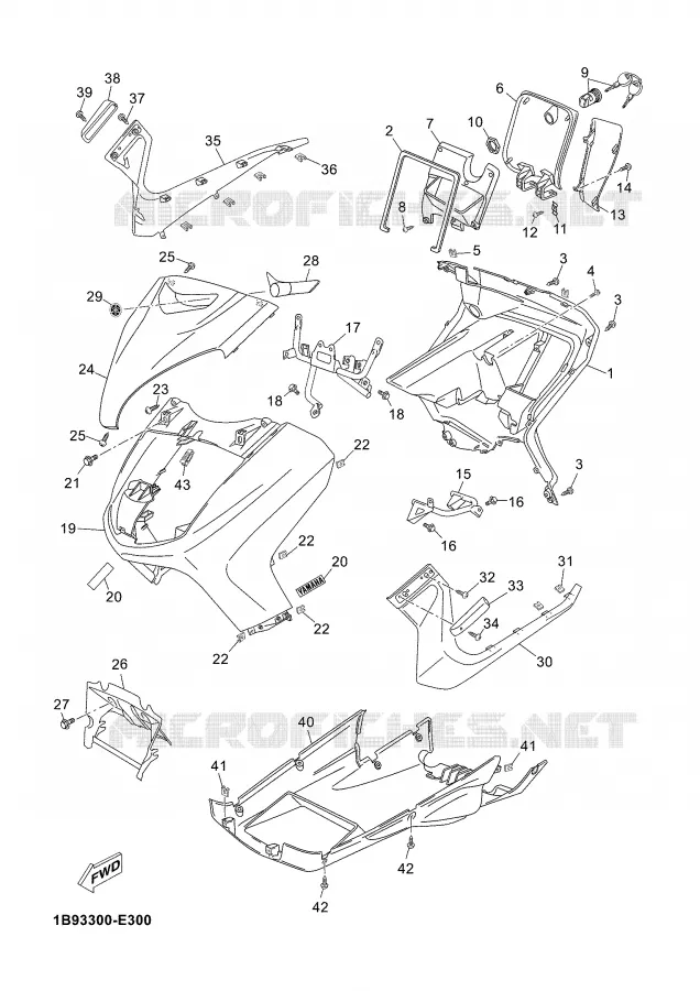 LEG SHIELD Yamaha SCOOTER 125 2007 XMAX  YP125R